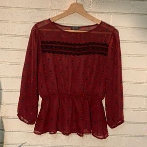 Cute Blouse with Birds